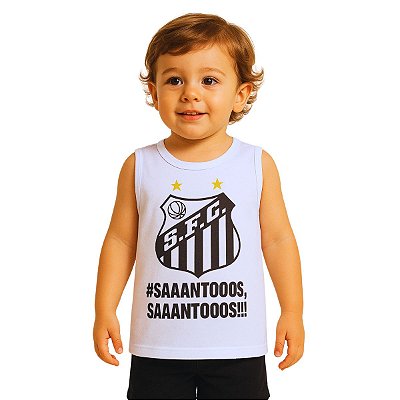Camiseta Infantil Santos Regata Oficial