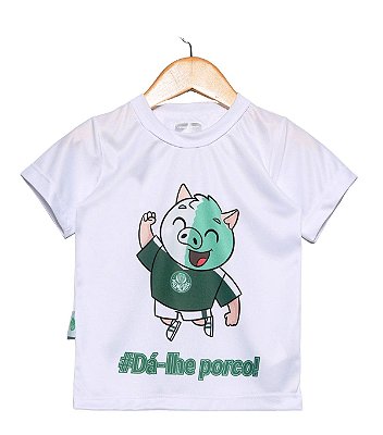Camiseta Infantil Palmeiras Mascote Branca Oficial