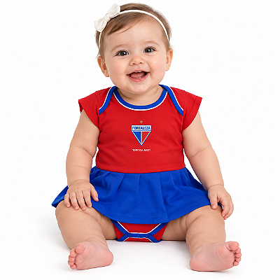 Body Vestido Fortaleza Oficial Torcida Baby