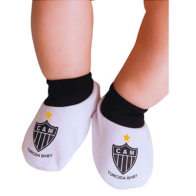 Meia Pantufa Bebê Atlético MG Oficial