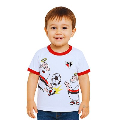 Camiseta São Paulo Infantil Estampa do Mascote Oficial