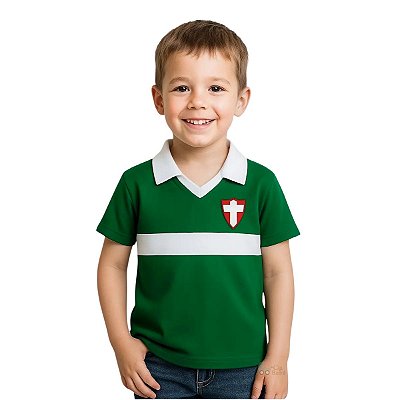 Camisa Infantil Palmeiras Savoia Polo Retrô Oficial