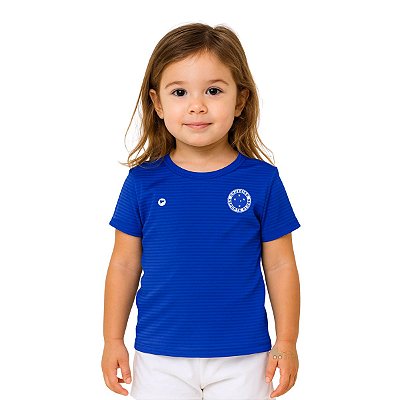 Camisa Infantil Cruzeiro Baby Look Listrada Oficial