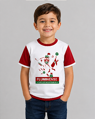 Camiseta Infantil Fluminense Tricolor Oficial