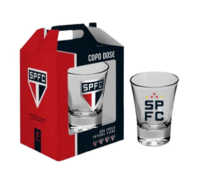 Copo Shot De Vidro 60ml São Paulo Oficial