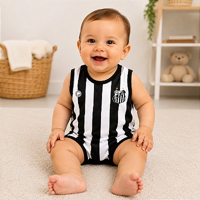 Macacão Bebê Santos Regata - Torcida Baby
