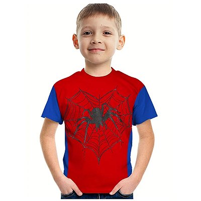 Camiseta Infantil Homem Aranha Spider Man