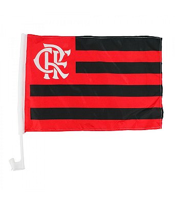 Bandeirinha Flamengo Para Vidro do Carro Com Haste Plástico