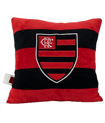 Almofada Flamengo Quadrada Escudo Mengão 36x36cm