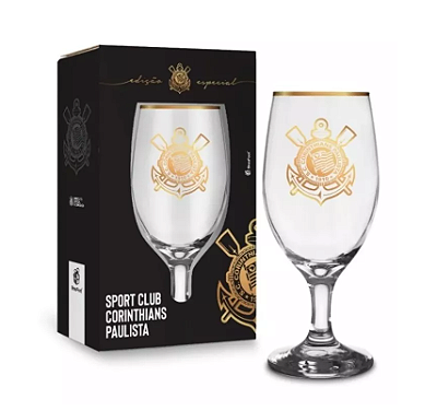 Taça de Vidro Windsor Corinthians 330ml Oficial