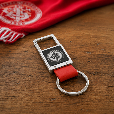 Chaveiro Internacional De Metal Com Couro Oficial