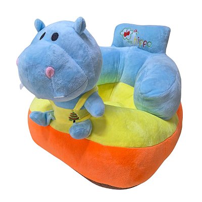 Assento Bebê Infantil Com Encosto Cadeirinha Hipopótamo