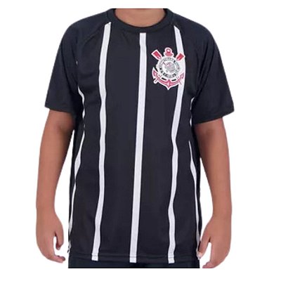 Camiseta Corinthians Infantil Listrada Braziline Oficial