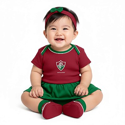 Kit Bebê Fluminense 3 Peças Menina - Torcida Baby