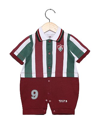 Macacão Bebê Fluminense Uniforme Campo Oficial