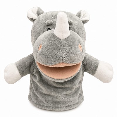 Fantoche de Mão Pelúcia Rinoceronte 27 cm