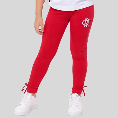 Calça Infantil Flamengo Legging Vermelha Oficial