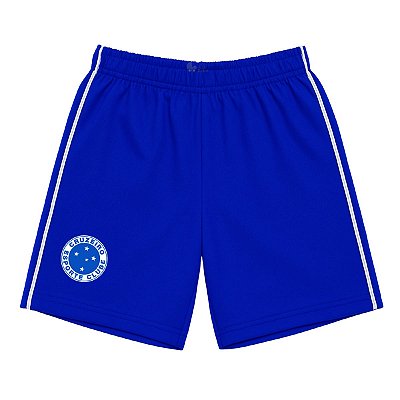 Shorts Cruzeiro Azul Bebê Infantil Juvenil Oficial