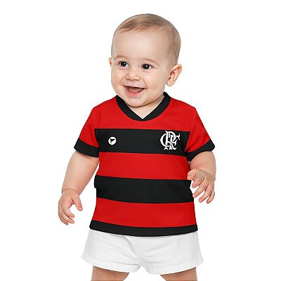 Camiseta Bebê Flamengo Listrada - Torcida Baby