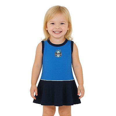 Vestido Infantil Grêmio Regata Oficial