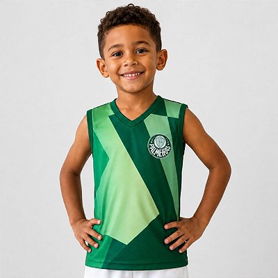 Camiseta Regata Infantil Palmeiras Prisma Oficial