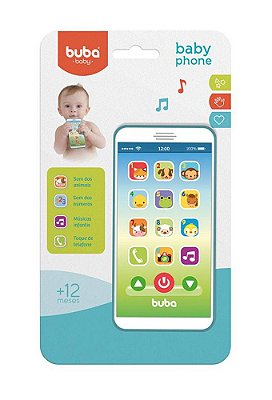 Baby Phone Bebê Musical Azul Buba