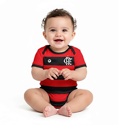 Body Flamengo Proteção UV Listrado Oficial