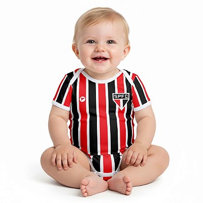 Body São Paulo Proteção UV Listrado Oficial