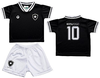 Conjunto Bebê Botafogo Uniforme Preto - Torcida Baby