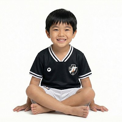 Conjunto Bebê Vasco Uniforme Preto - Torcida Baby