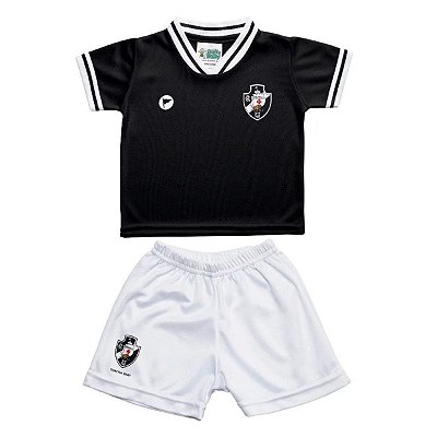 Conjunto Infantil Vasco Uniforme Preto - Torcida Baby