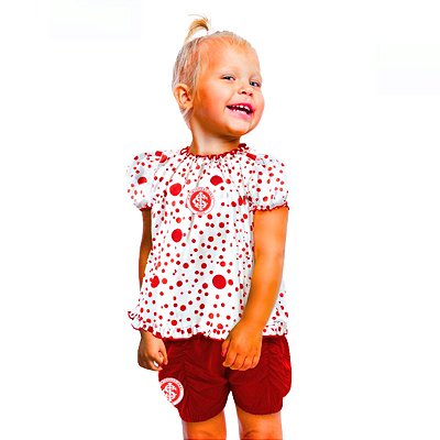 Conjunto Internacional Infantil Com Bata e Shorts Oficial