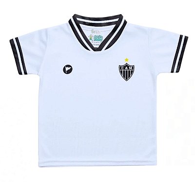Camiseta Infantil Atlético MG Branca - Torcida Baby