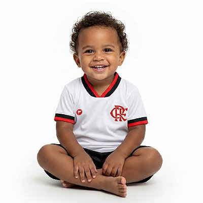 Camiseta Infantil Flamengo Branca - Torcida Baby
