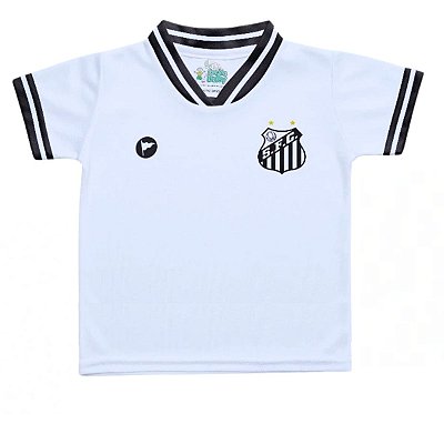 Camiseta Infantil Santos Branca - Torcida Baby