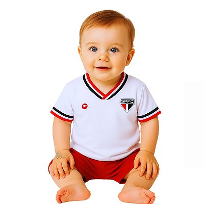 Camiseta Bebê São Paulo Branca - Torcida Baby