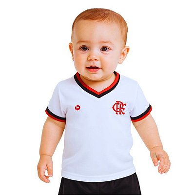 Camiseta Bebê Flamengo Branca - Torcida Baby