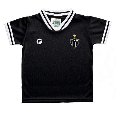Camiseta Infantil Atlético MG Preta Oficial - Torcida Baby