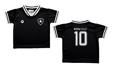 Camiseta Bebê Botafogo Preta - Torcida Baby