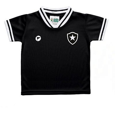 Camiseta Bebê Botafogo Preta - Torcida Baby