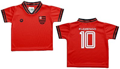 Camiseta Bebê Flamengo Vermelha - Torcida Baby