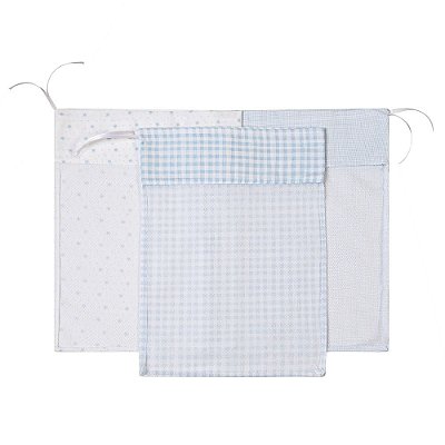 Saquinho De Maternidade Bordados Papi Azul Com 03 Un