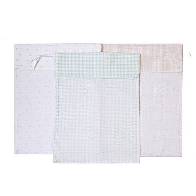 Saquinho De Maternidade Bordados Papi Verde Com 03 Un