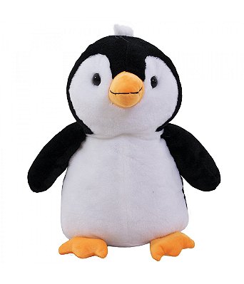 Pelúcia Pinguim Em Pé Fofo e Encantador 33cm