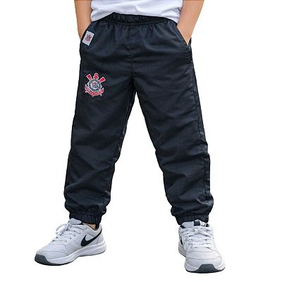 Calça Corinthians Bebê Infantil Juvenil Helanca Oficial