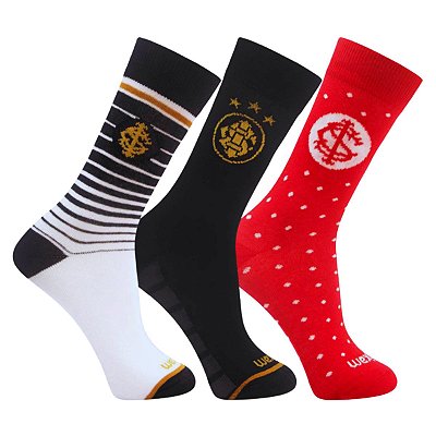 Kit Com 3 Pares de Meia Internacional Juvenil Oficial