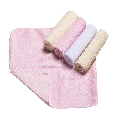 Kit Toalhinha De Boca Rosa 5 Pçs Atoalhado 22CmX22Cm Papi