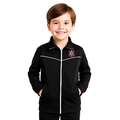 Jaqueta Corinthians Infantil  Blusa De Frio Helanca Oficial