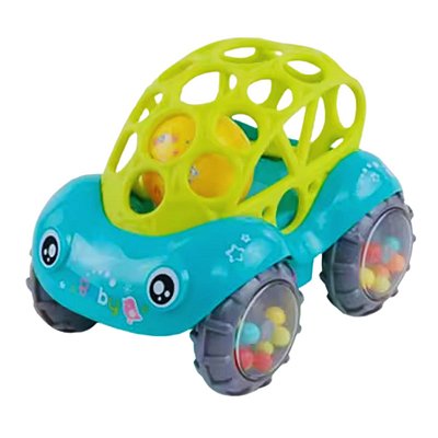Carrinho Chocalho Bebê Macio Verde