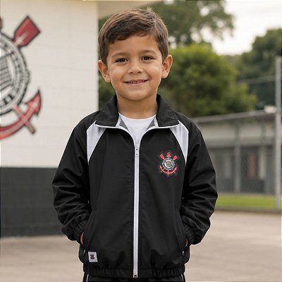 Jaqueta Corinthians Blusa Infantil Juvenil Microfibra